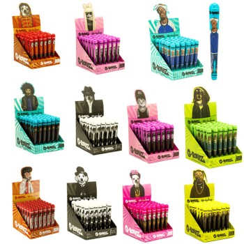 G-TUBES BY G-ROLLS CONE HOLDERS - 36PCS DISPLAY PETS ROCK EDITION (MSRP $1.99 EACH)