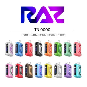 RAZ TN9000 9K PUFFS 5% NIC DISPOSABLE (60ML) 5CT/BOX