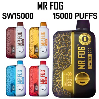 MR FOG SWITCH PRO 15K PUFFS 5% NICOTINE DISPOSABLE 10CT/DISPLAY (LIMIT ONE PER FLAVOR)