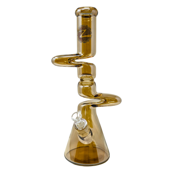ON POINT GLASS - 16" ZONG WATER PIPE - CHAMPAGNE