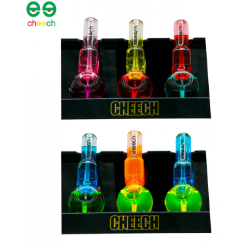 4" CHEECH GLASS SQUARE SHAPE GLYCERIN SPOON HAND PIPE