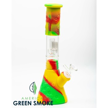 SILICONE BEAKER WATER PIPE WITH STEREO MATRIX PERCULATOR (MSRP $39.99 EACH)