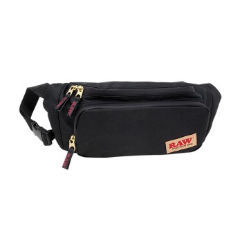 RAW BELT/SLING BAG - BLACK WITH REMOVABLE FOIL POUCH (MSRP $59.99 EACH)