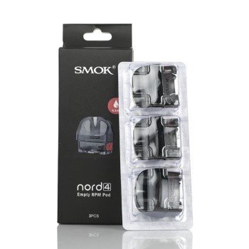 SMOK - NORD 4 REPLACEMENT EMPTY 4.5ML PODS (PACK OF 3) (MSRP $9.99 EACH)