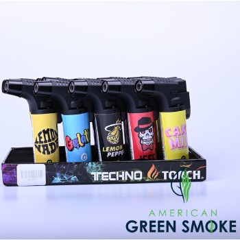 TECHNO TORCH LIGHTER CAKE DESIGN (DISPLAY OF 15 COUNT) (MSRP $9.99 EACH)