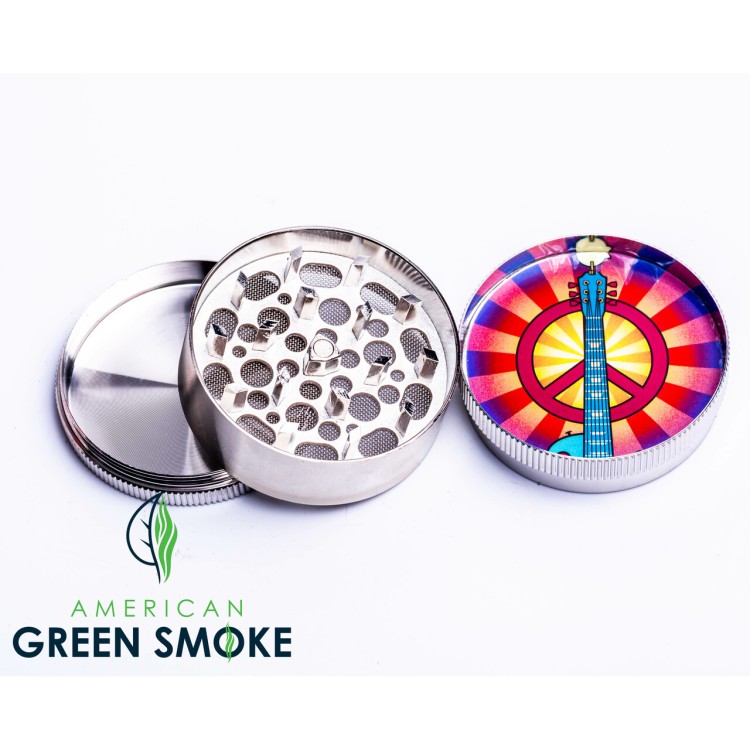 PEACE SIGN - 52MM 3 PART METAL GRINDERS (ASSORTED) (MSRP $8.99 EACH)
