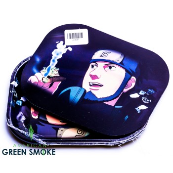 ASUMA NARUTO - SMALL METAL ROLLING TRAY WITH MAGNETIC LID (MSRP $9.99)