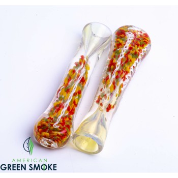 3" FRIT DOTTED FUMED CHILLUM (MSRP $4.99 EACH)