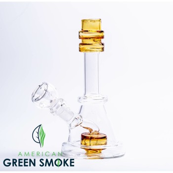 6" STACKED DOUBLE RING WITH COLOR TIRE PERC WATER PIPE (MSRP $22.99 EACH)