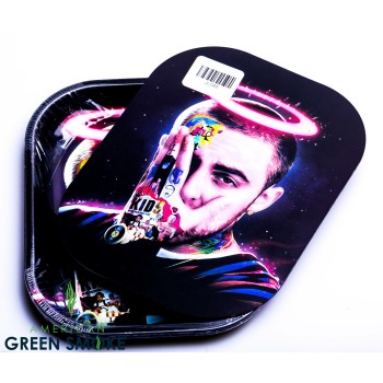 ANGEL MAC MILLER - SMALL METAL ROLLING TRAY WITH MAGNETIC LID (MSRP $9.99 EACH)