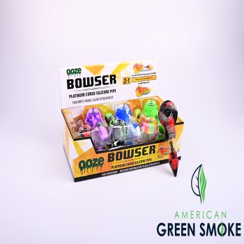 OOZE BOWSER 2 IN 1 SILICONE PIPE DISPLAY - BOX OF 12 COUNT(MSRP $14.99 EACH)