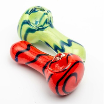 2.5" SPRIAL FRIT MIX COLOR PIPE (MSRP $9.99 EACH)