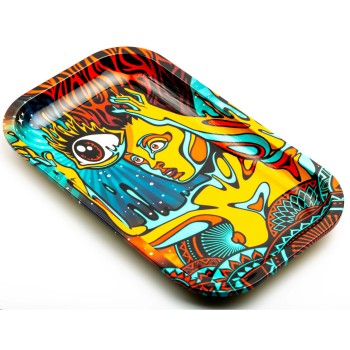 ABSTRACT LADY WITH EYE - MEDIUM ROLLING TRAY  (MSRP $4.99)