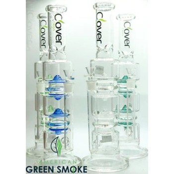 14" CLOVER RECYCLER WATER PIPE ASSORTED COLORS (MSRP $99.99)