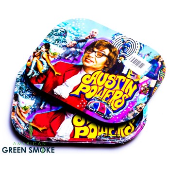 AUSTIN POWERS - SMALL MAGNETIC ROLLING TRAY WITH MAGNETIC LID (MSRP $9.99)