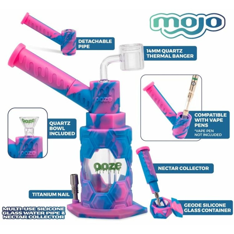 OOZE - MOJO SILICONE WATER PIPE & NECTAR COLLECTOR (MSRP $79.99 EACH)