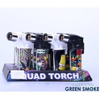 TECHNO TORCH LIGHTER SIMPSONS DESIGN (DISPLAY OF 12 COUNT) (MSRP $14.99 EACH)