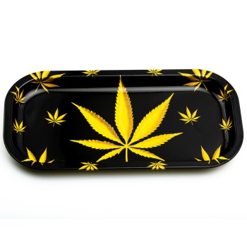 GOLD LEAVES - SMALL ROLLING TRAY (MSRP $4.99)