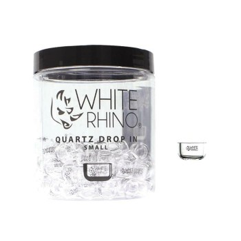 WHITE RHINO QUARTZ DROP IN SMALL 14MM (JAR OF 100 COUNT) (MSRP $2.49 EACH)