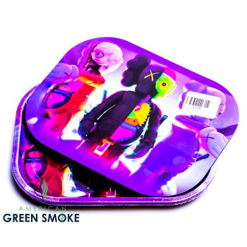 TRIPLE EXPERIMENT - SMALL METAL ROLLING TRAY WITH MAGNETIC LID (MSRP $9.99 EACH)