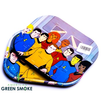 STAR TREK - SMALL METAL ROLLING TRAY WITH MAGNETIC LID (MSRP $9.99 EACH)