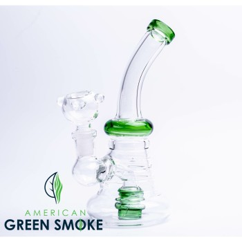 6" BEND NECK WITH HANGING PERC WATER PIPE (MSRP $22.99)
