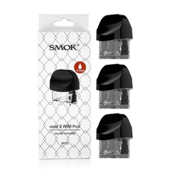 SMOK NORD 2 REPLACEMENT POD 4.5ML (NO COIL INCLUDED) PACK OF 3 (MSRP $9.99 EACH)