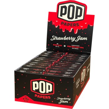 POP PAPERS KING SIZE WITH FLAVORED TIPS BOX OF 24 COUNT (MSRP $3.99 EACH)