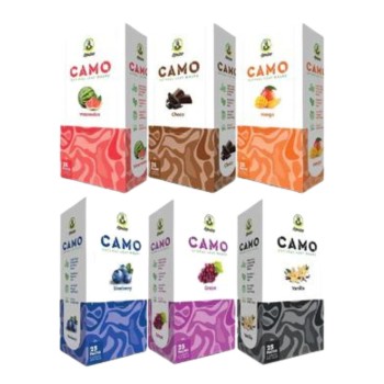 AFGHAN HEMP CAMO NATURAL LEAF WRAPS 5CT PACK OF 25 COUNT (MSRP $2.99 EACH)