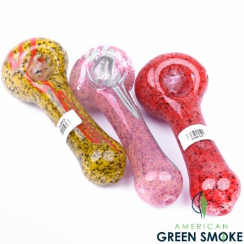 4" MIX COLOR FRIT HAND PIPE (MSRP $19.99)