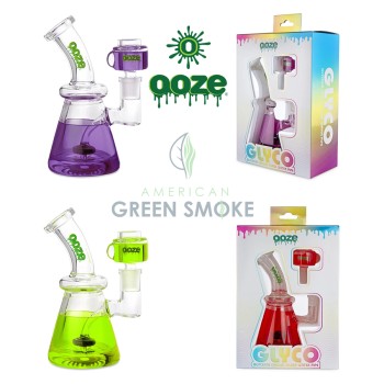 OOZE GLYCO GLYCERIN 6.5" CHILLED GLASS WATER PIPE (MSRP $79.99)