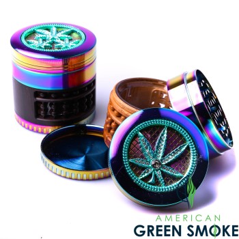 MAPLE LEAF 63MM ASSORTED GRINDER RAINBOW (MSRP $19.99 EACH)