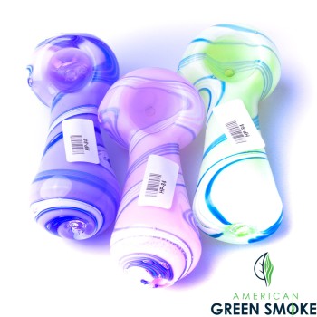 4" SOLID COLOR STRIPES HAND PIPE (MSRP $17.99 EACH)