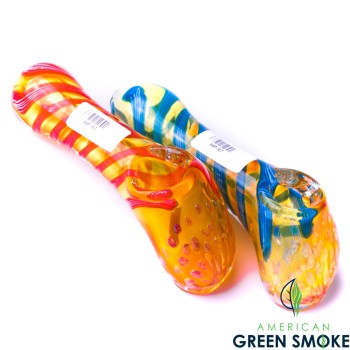 4" 100GRM GOLD FUMED HEAVY HAND PIPE (MSRP $19.99 EACH)