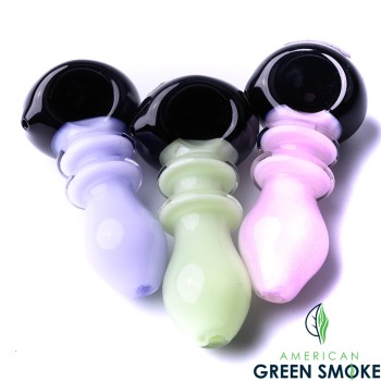 4" BLACK HEAD WITH COLORED BODY HAND PIPE (MSRP $19.99 EACH)