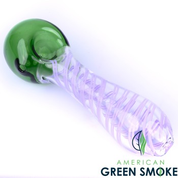 4" DOUBLE SHADE GLASS HAND PIPE (MSRP $9.99)