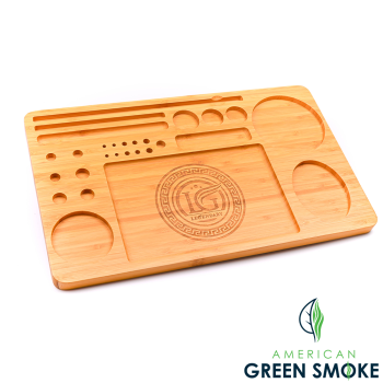 LEGENDARY WOODEN ROLLING TRAY MULTI COMPARTMENT LARGE (MSRP 69.99)