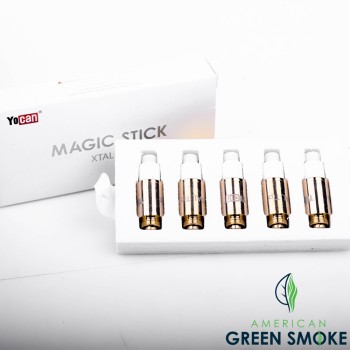 YOCAN MAGIC STICK XTAL TIP REPLACEMENT COIL BOX OF 5 COUNT (MSRP $27.99 EACH)