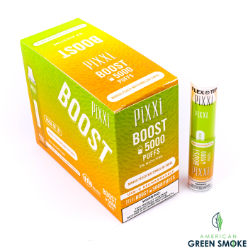 PIXXI BOOST RECHARGEABLE DISPOSABLE VAPE 10ML 5% NICOTINE 5000 PUFFS BOX OF 10 COUNT (MSRP $17.99 EACH)