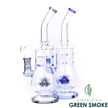 12" BARREL BODY WITH FISHING HOOK PERC WATER PIPE (MSRP $49.99)