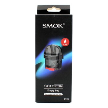 SMOK NORD PRO EMPTY REPLACEMENT POD (PACK OF 3) (MSRP $11.99 EACH)