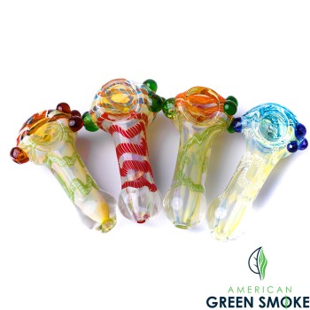 3" LINED SPIRAL 3 DOT HAND PIPE (MSRP $14.99 EACH)