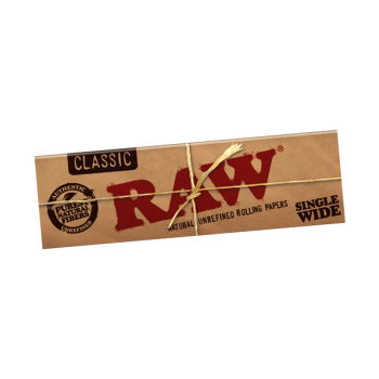 RAW ROLLING PAPER SINGLE WIDE CLASSIC (BOX OF 25)