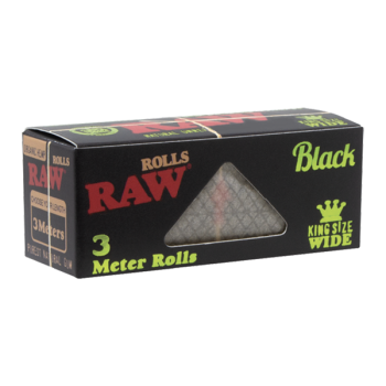 RAW BLACK ORGANIC HEMP ROLLS KS WIDE BOX OF 12 COUNT 