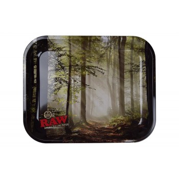 RAW - SMOKEY FOREST ROLLING METAL TRAY ( MSRP $9.99-$19.99 EACH )
