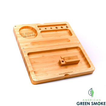 RAW MAGNET BACKFLIP BAMBOO ROLLING TRAY (MSRP $59.99)