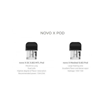 NOVO X 2ML REPLACEMENT PODS 3COUNT PACK (MSRP $14.99 EACH)