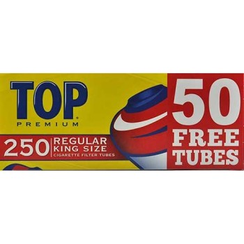 TOP- KING SIZE CIGARETTE TUBES 250CT ( MSRP $ 5.99 EACH )