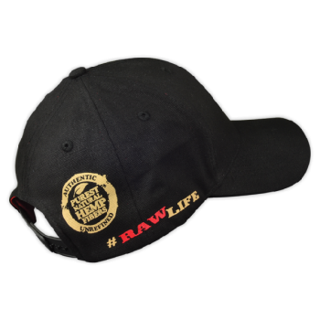 RAW ALL BLACK HAT WITH A POCKER (MSRP $29.99)