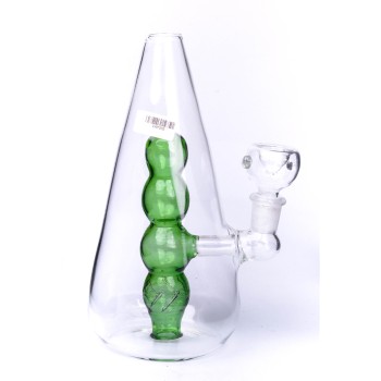 6" PYRAMID TRIANGLE GLASS WATER PIPE (MSRP $29.99 EACH)